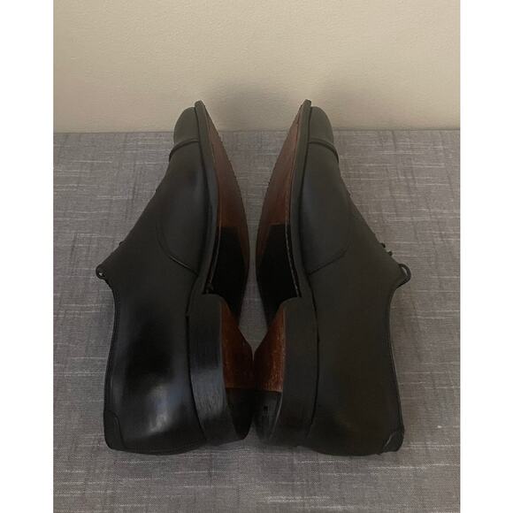 Allen Edmonds The Hopkinson Mens Size 11.5 Black Leather Cap Toe Oxford Shoes - Picture 7 of 14